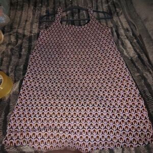 Zara Black and Brown Patterned Top